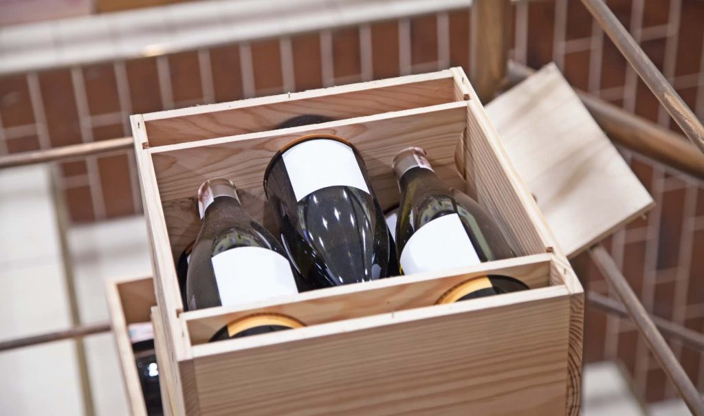 Spedire vino in cassa di legno