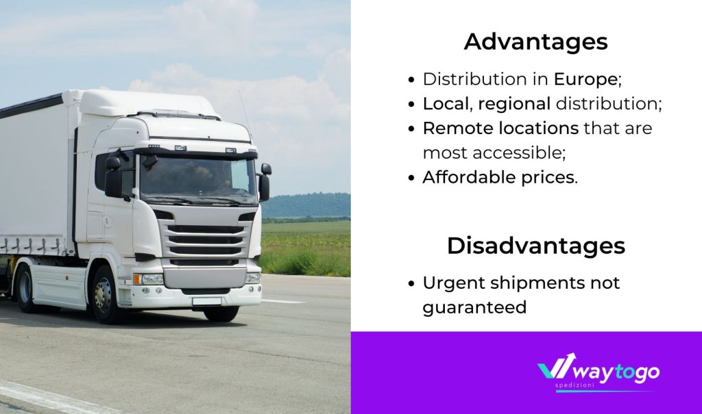 Road transport for wine deliveries